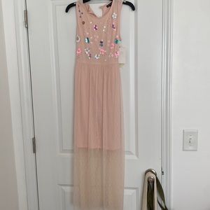 Flower pink dress ʚ♡⃛ɞ